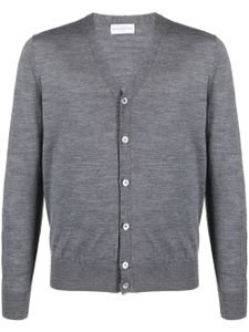 Ballantyne cardigan en laine à design chiné - Gris