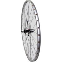 Roland achterwiel 28 uitval cass 7v zac19 zilver rvs spk