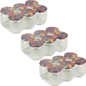 Weckpotten/inmaakpotten met schroefdop - set 24x - 540 ml - glas