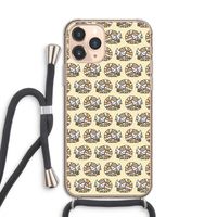 Slapende poes: iPhone 11 Pro Transparant Hoesje met koord