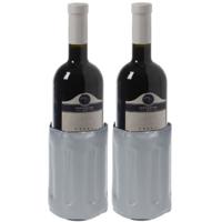 Koelelement voor een fles - 2x - 34 x 15 cm - Flessenkoelement - Drank / wijn / water flessen