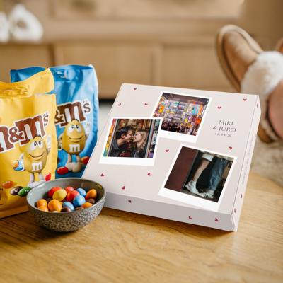 Gepersonaliseerde giftbox met M&M's chocolade