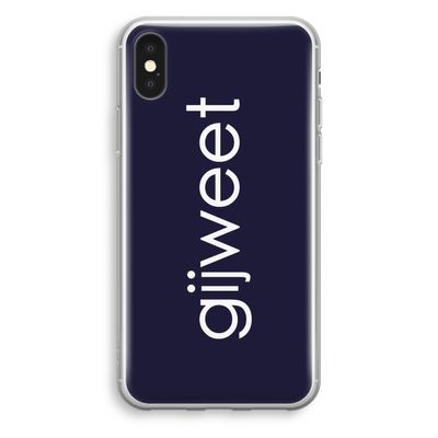 Gijweet: iPhone X Transparant Hoesje