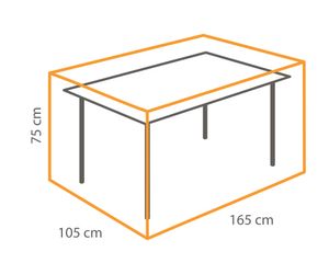 Winza tuintafel beschermhoes 165 x 105 x 75 cm