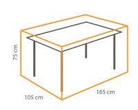 Winza tuintafel beschermhoes 165 x 105 x 75 cm