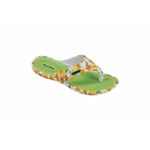 Dames teenslippers met groene bloemen 41  -