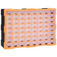 VidaXL Organiser met 64 lades 52x16x37,5 cm