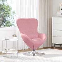 Hangstoel fluweel roze