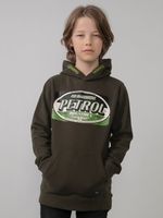 51% korting - Petrol Industries Jongens Hoodie met logo artwork Groen - 104 - thumbnail