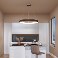 Lyora Design hanglampAlbi koffie bruin Ø 81cm - 8105609