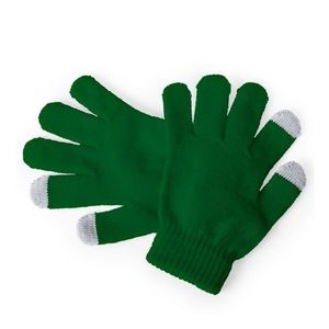 Touchscreen handschoenen kind groen   -