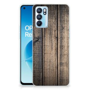 OPPO Reno 6 5G Bumper Hoesje Steigerhout