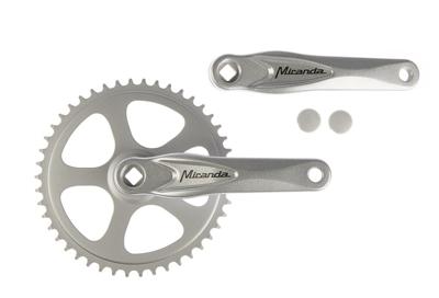 Miranda  alfa 1 crankstel 46t 3/32“, zilver