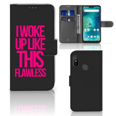 Xiaomi Mi A2 Lite Hoesje met naam Woke Up - Origineel Cadeau Zelf Maken