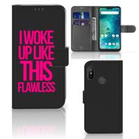 Xiaomi Mi A2 Lite Hoesje met naam Woke Up - Origineel Cadeau Zelf Maken