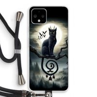 Moonlight Companions: Pixel 4 Transparant Hoesje met koord