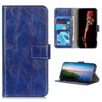 Motorola Moto G52/G82 Wallet Case met Magnetische Sluiting - Blauw