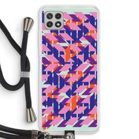 Skew Blush 3: Samsung Galaxy A22 4G Transparant Hoesje met koord