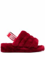 UGG claquettes en peau lainée - Rouge