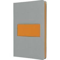 Sigel LS200 Notitieboek Linescape Hardcover DIN A5 Geruit Lichtgrijs, Neon-oranje Aantal paginas: 88