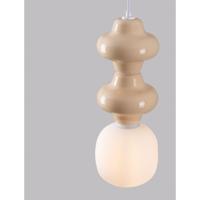 Lyora HanglampClio M geel keramiek met wit glas - 9009110