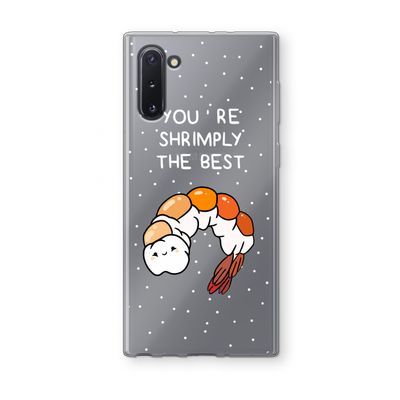 You're Shrimply The Best: Samsung Galaxy Note 10 Transparant Hoesje