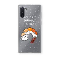 You're Shrimply The Best: Samsung Galaxy Note 10 Transparant Hoesje