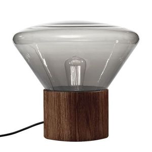 Brokis Muffin Large Vloerlamp - Walnoot - Rookgrijs