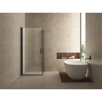 Wiesbaden Salone Douchecabine 90x90 cm - 2 Draaideuren - Helder Glas - Mat Zwart