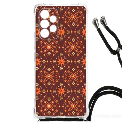 Samsung Galaxy A53 Doorzichtige Silicone Hoesje Batik Brown Samsung Galaxy A53 Doorzichtige Silicone Hoesje Batik Brown