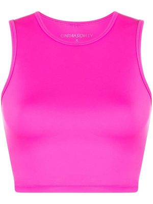 Cynthia Rowley débardeur crop à dos nageur - Rose