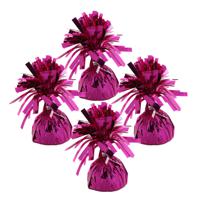 Ballon gewichtjes - 8x - fuchsia - 170 gram - gewichtjes voor helium ballontrosjes