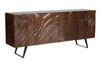 Dessoir FLUID 175cm 3D acacia hout walnut bruin - 45593 Dessoir FLUID 175cm 3D acacia hout walnut bruin - 45593