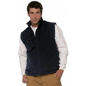 Outdoor/werk casual bodywarmer voor heren - zwart - Outdoorkleding - werkkleding - Mouwloze vesten