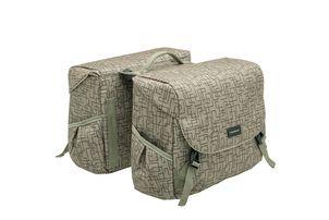 New Mondi joy double fietstas - waterafstotend polyester - racktime - ivy grey