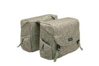 New Mondi joy double fietstas - waterafstotend polyester - racktime - ivy grey