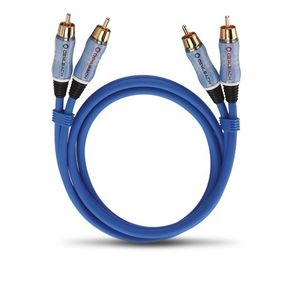 OEHLBACH BEAT! INTERLINK Blue 0.5m audio kabel 0,5 m 2 x RCA Blauw