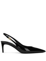 Dolce & Gabbana DG logo-buckle slingback pumps - Noir