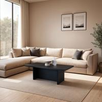 Salontafel Palmer 110 x 50cm, kleur zwart eiken