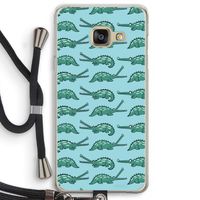 Kroko: Samsung Galaxy A3 (2016) Transparant Hoesje met koord