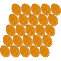 75x stuks licht oranje hobby knutselen eieren van plastic 4.5 cm