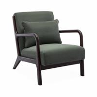 sweeek - Groene ribfluwele fauteuil, Lorens