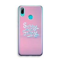 Sorry not sorry: Huawei P Smart (2019) Transparant Hoesje