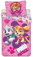 Paw Patrol dekbedovertrek Skye en Everest roze 140 x 200 cm - 65 x 65 cm