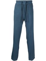 James Perse pantalon de jogging en coton à coupe droite - Bleu