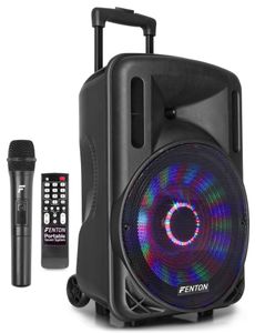 Fenton FT12LED karaoke speaker 700W 12" met LED verlichting