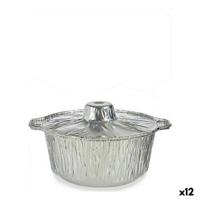 Keukenhaakjes Kinvara 66105 66105 Zilverkleurig Zilver Wegwerpbaar Met deksel Pan