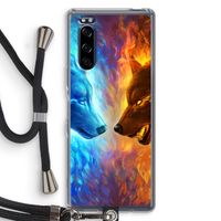 Fire & Ice: Sony Xperia 5 Transparant Hoesje met koord