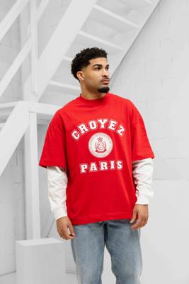 Croyez Bouclier Longsleeve Heren Rood - Maat S - Kleur: Rood | Soccerfanshop