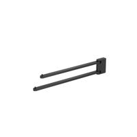 Crosswater MPRO Handdoekstang - 44.6cm - draaibaar - mat zwart PRO047M